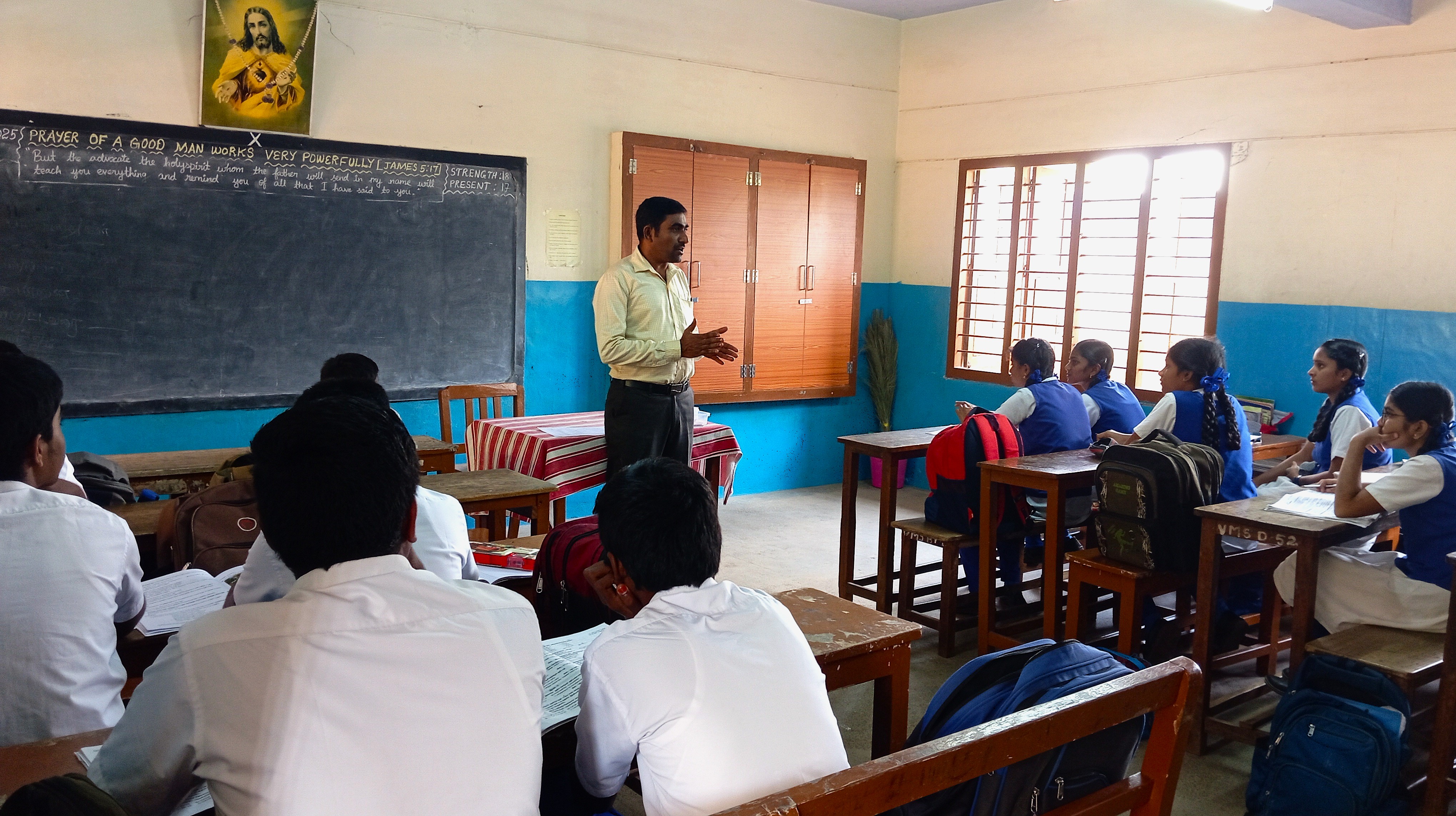 Students studying